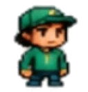 Solo builder pixel character